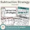 Subtraction Strategies Posters - Rainbow Calm Colors - Miss Jacobs Little Learners