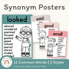 Synonym Posters - Rainbow Calm Colors - Miss Jacobs Little Learners