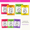 Telling Time and Clock Posters - Bright Math Decor - Miss Jacobs Little Learners