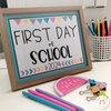 Modern Tropical First and Last Day of School Signs - Miss Jacobs Little Learners