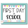 Modern Tropical First and Last Day of School Signs - Miss Jacobs Little Learners