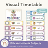 Visual Timetable Daily Schedule - Dreamy Space Classroom Decor - Miss Jacobs Little Learners