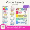 BRIGHTS Classroom Voice and Noise Level Displays | Editable - Miss Jacobs Little Learners