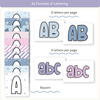 Winter Bulletin Board Letters - Composition Notebook Classroom Decor - Miss Jacobs Little Learners
