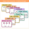 Addition Strategies Posters - Cutesy Composition Notebook Math Decor - Miss Jacobs Little Learners