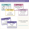 Addition Strategies Posters - Dreamy Space Theme Classroom Decor - Miss Jacobs Little Learners