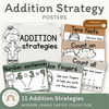 Addition Strategies Posters - Modern Jungle Earthy Theme - Miss Jacobs Little Learners