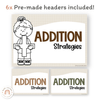 Addition Strategies Posters - Woodland Classroom Decor - Miss Jacobs Little Learners