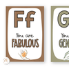 Affirmation Alphabet Posters - Australiana Classroom Decor - Miss Jacobs Little Learners