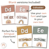 Affirmation Alphabet Posters - Boho Rainbow Neutrals Decor - Miss Jacobs Little Learners