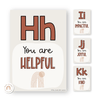 Affirmation Alphabet Posters - Boho Vibes Classroom Decor - Miss Jacobs Little Learners