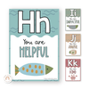 Affirmation Alphabet Posters - Cute Sea Life Classroom Decor - Miss Jacobs Little Learners