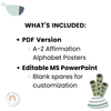 Affirmation Alphabet Posters - Cute Sea Life Classroom Decor - Miss Jacobs Little Learners