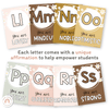 Affirmation Alphabet Posters - Daisy Gingham Neutrals Decor - Miss Jacobs Little Learners