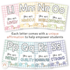 Affirmation Alphabet Posters - Daisy Gingham Pastels Decor - Miss Jacobs Little Learners