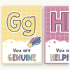 Affirmation Alphabet Posters - Dreamy Space Theme Classroom Decor - Miss Jacobs Little Learners