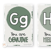 Affirmation Alphabet Posters - Modern Jungle Classroom Decor - Miss Jacobs Little Learners