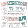 Affirmation Alphabet Posters - Modern Rainbow Classroom Decor - Miss Jacobs Little Learners