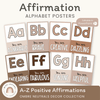 Affirmation Alphabet Posters - Ombre Neutrals Classroom Decor - Miss Jacobs Little Learners