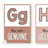 Affirmation Alphabet Posters - Simply Boho Classroom Decor - Miss Jacobs Little Learners