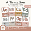 Affirmation Alphabet Posters - Simply Boho Classroom Decor - Miss Jacobs Little Learners