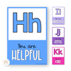 Affirmation Alphabet Posters - Simply Bright Classroom Decor - Miss Jacobs Little Learners