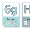 Affirmation Alphabet Posters - Simply Pastel Classroom Decor - Miss Jacobs Little Learners
