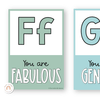 Affirmation Alphabet Posters - Simply Pastel Classroom Decor - Miss Jacobs Little Learners