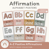 Affirmation Alphabet Posters - Spotty Boho Classroom Decor - Miss Jacobs Little Learners