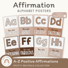 Affirmation Alphabet Posters - Spotty Neutrals Decor - Miss Jacobs Little Learners