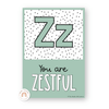 Affirmation Alphabet Posters - Spotty Pastel Classroom Decor - Miss Jacobs Little Learners