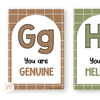 Affirmation Alphabet Posters - Woodland Theme Classroom Decor - Miss Jacobs Little Learners