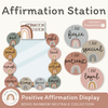 Affirmation Station - Boho Rainbow Neutrals Classroom Decor - Miss Jacobs Little Learners