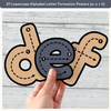 Alphabet Letter Formation Posters - Boho Plants Classroom Decor - Miss Jacobs Little Learners