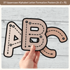Alphabet Letter Formation Posters - Neutrals Classroom Decor - Miss Jacobs Little Learners
