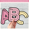 Alphabet Letter Formation Posters - Pastel Classroom Decor - Miss Jacobs Little Learners