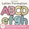 Alphabet Letter Formation Posters - Pastel Classroom Decor - Miss Jacobs Little Learners