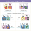 Alphabet Posters Bundle: English, ASL & Auslan - Dreamy Space Decor - Miss Jacobs Little Learners