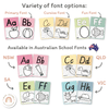 Alphabet Posters Bundle - Spotty Pastel Classroom Decor - Miss Jacobs Little Learners