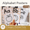 Alphabet Posters - Daisy Gingham Neutrals Decor - Miss Jacobs Little Learners