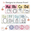 Alphabet Posters - Spotty Pastel Classroom Decor - Miss Jacobs Little Learners
