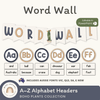Alphabet Word Wall - Boho Plants Classroom Decor - Miss Jacobs Little Learners