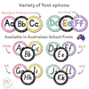 Alphabet Word Wall - Cutesy Composition Notebook Classroom Decor - Miss Jacobs Little Learners