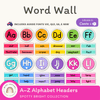 Alphabet Word Wall - Spotty Bright Decor - Miss Jacobs Little Learners