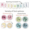 Alphabet Word Wall - Spotty Pastel Classroom Decor - Miss Jacobs Little Learners