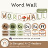 Alphabet Word Wall - Woodland Theme Classroom Decor - Miss Jacobs Little Learners