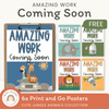 Amazing Work Coming Soon Posters - Cute Jungle Animals Decor - Miss Jacobs Little Learners