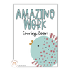 Amazing Work Coming Soon Posters - Cute Sea Life Classroom Decor - Miss Jacobs Little Learners