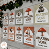 Amazing Work Coming Soon Posters - Woodland Theme Classroom Decor - Miss Jacobs Little Learners