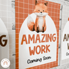 Amazing Work Coming Soon Posters - Woodland Theme Classroom Decor - Miss Jacobs Little Learners